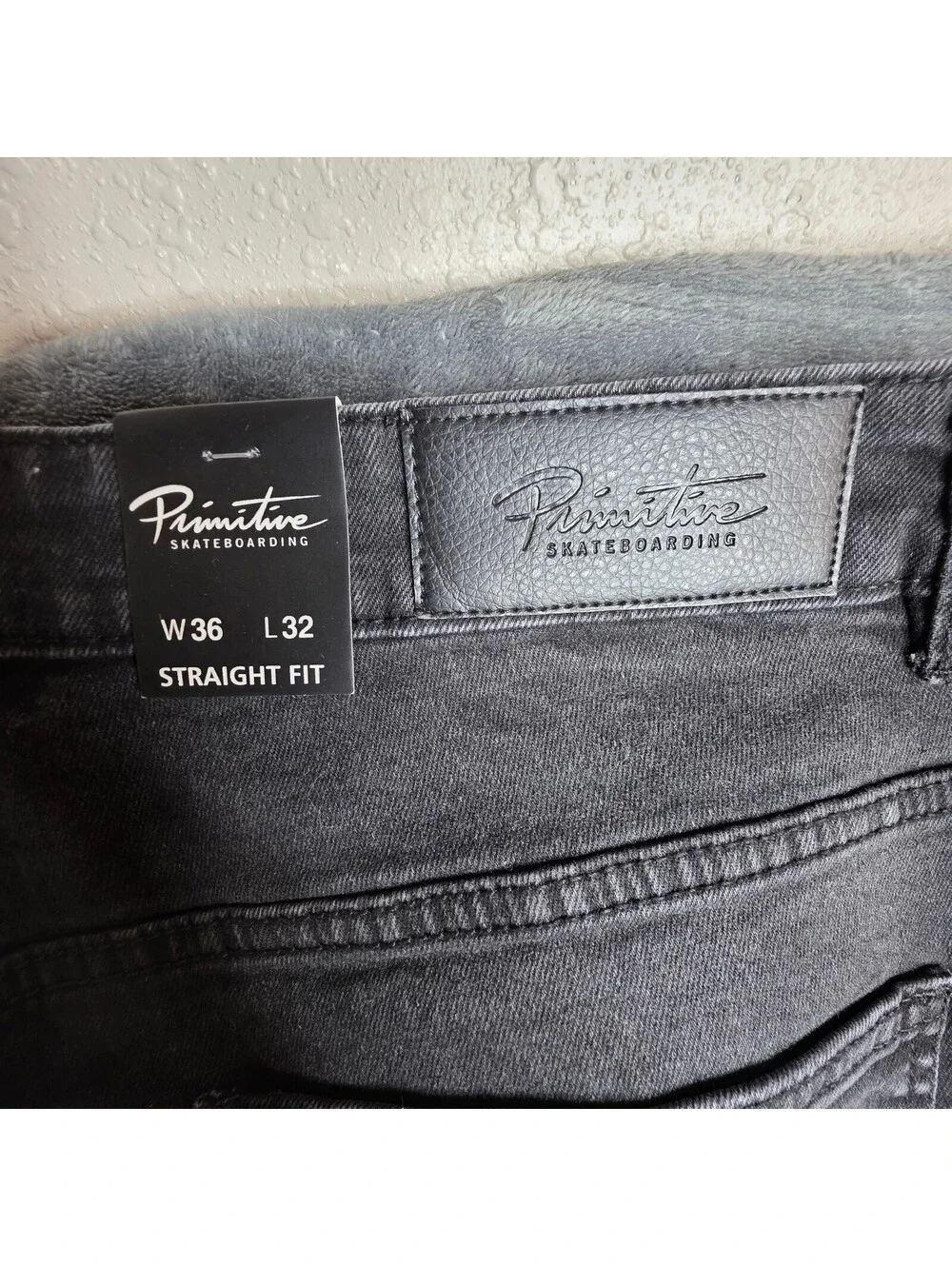 Primitive Straight Fit Mens Jeans Sz 36x32 Bkack NWT
